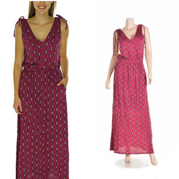 Lucky Brand Dresses & Skirts - Lucky Brand modal cotton geometric maxi dress XL
